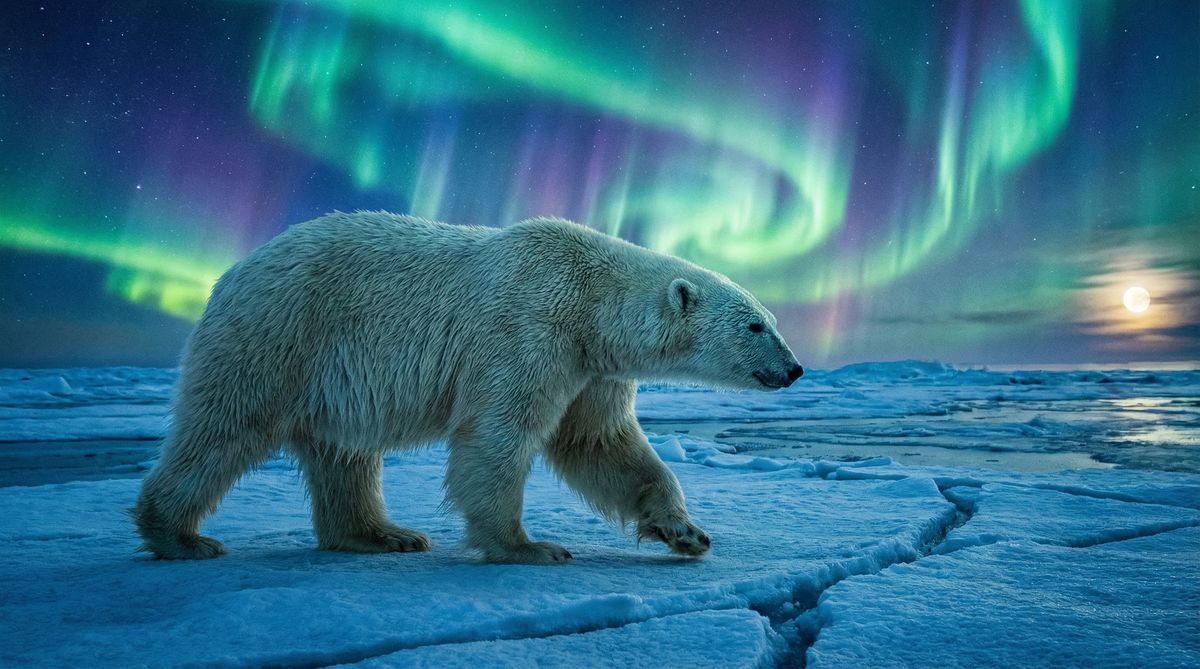 高清视频北极熊视频